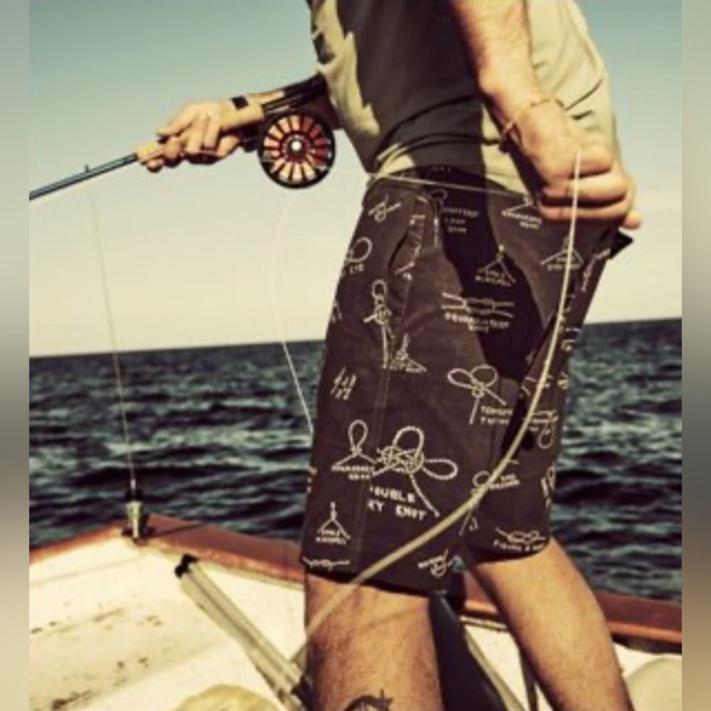 Filson | Glacier Bay Trunks | Board Shorts | Knots Black Swimming‎ | Men Size 35